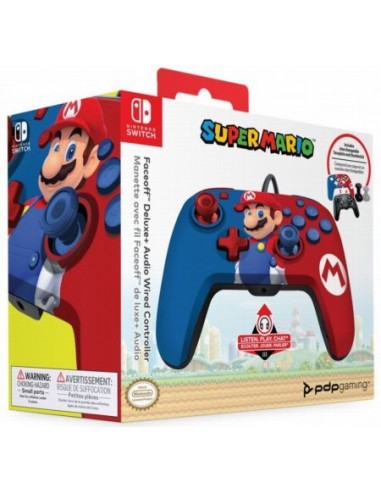 Controller Wired Deluxe Faceoff Mario...