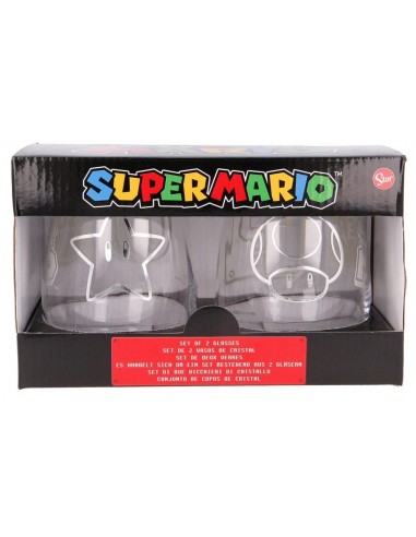 Packs de 2 Vasos Super Mario para Zumo