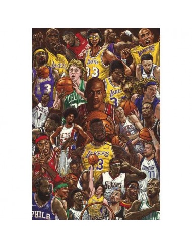 Poster Basketball Superstars 61x91'5cm
