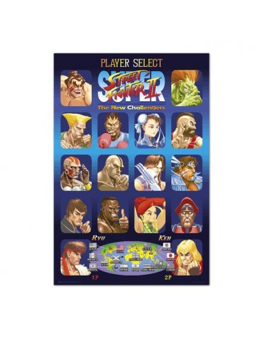 Poster Street Fighter Player Select...