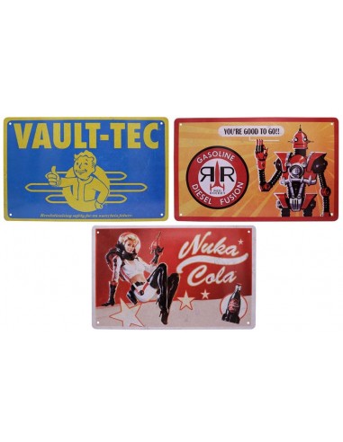 Set Fallout de 3 Placa de Chapa Brands