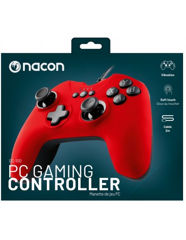 Controller con Cable PC Gaming Rojo...