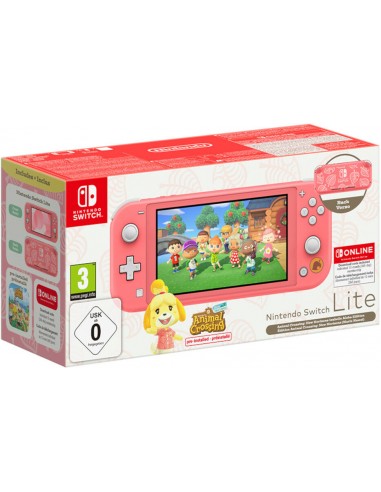 Nintendo Switch Lite Coral + Animal...