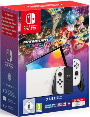 Nintendo Switch OLED Blanca + Mario...