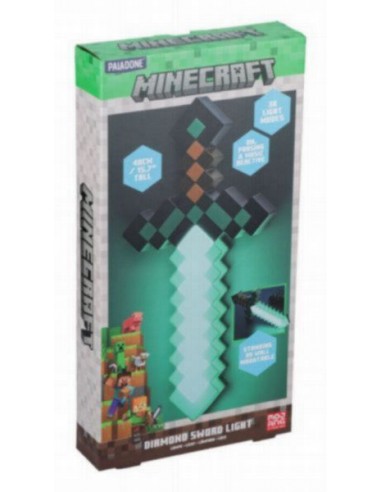 Lámpara Minecraft Espada de Diamante