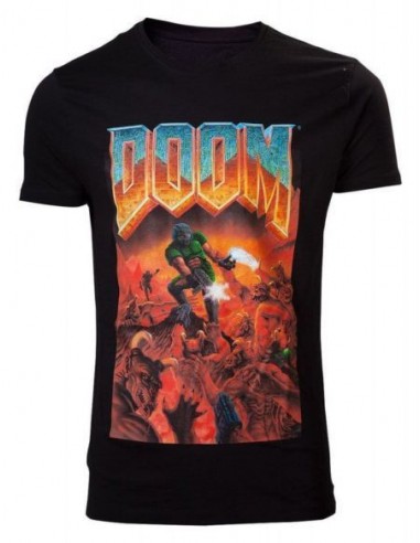 Camiseta DOOM Classic Boxart (Talla L)