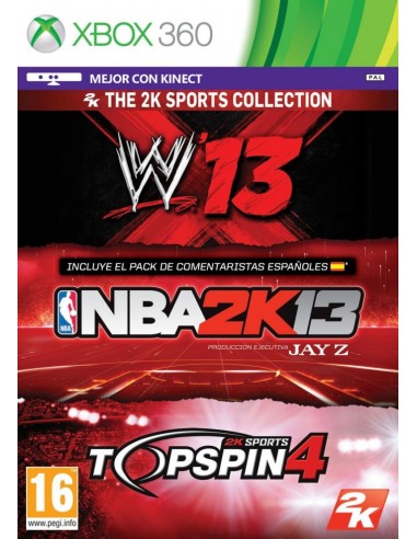 NBA 2K13 - WWE 2K13 - Top Spin 4 - X360