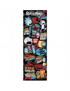Poster Puerta Rick Morty...