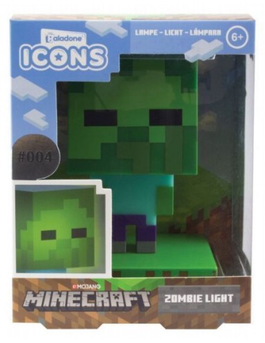 Lámpara Minecraft 3D Icon Zombie