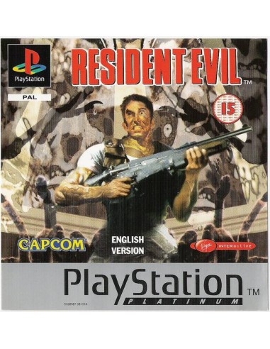Resident Evil (Platinum+Sin Manual)- PSX
