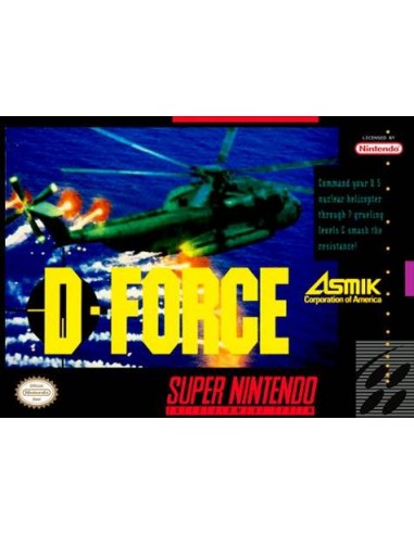 D-Force (Sin Manual-NTSC-U) - SNES