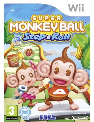 Super Monkey Wall Wii Step Roll - Wii