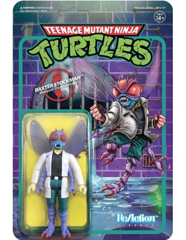 Tortugas Ninja Figura ReAction Baxter...