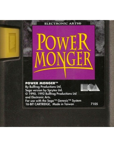 Power Monger (Cartucho) - MD